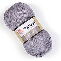 YarnArt LEGEND (Легенда) № 8801 (Пряжа напіввовна з віскозою, нитки для в'язання)