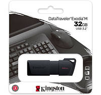 Флэш-память USB Kingston DT Exodia M 32GB Black + Black USB 3.2 (DTXM/32GB)