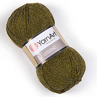 YarnArt LEGEND (Легенда) № 8802 (Пряжа напіввовна з віскозою, нитки для в'язання)