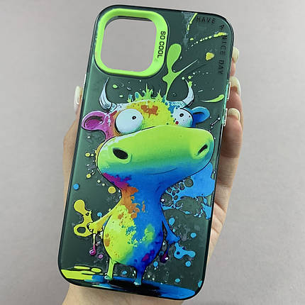 Чохол для Apple iPhone 11 Pro чохол з принтом корівки на телефон айфон 11 про зелений x0w, фото 1
