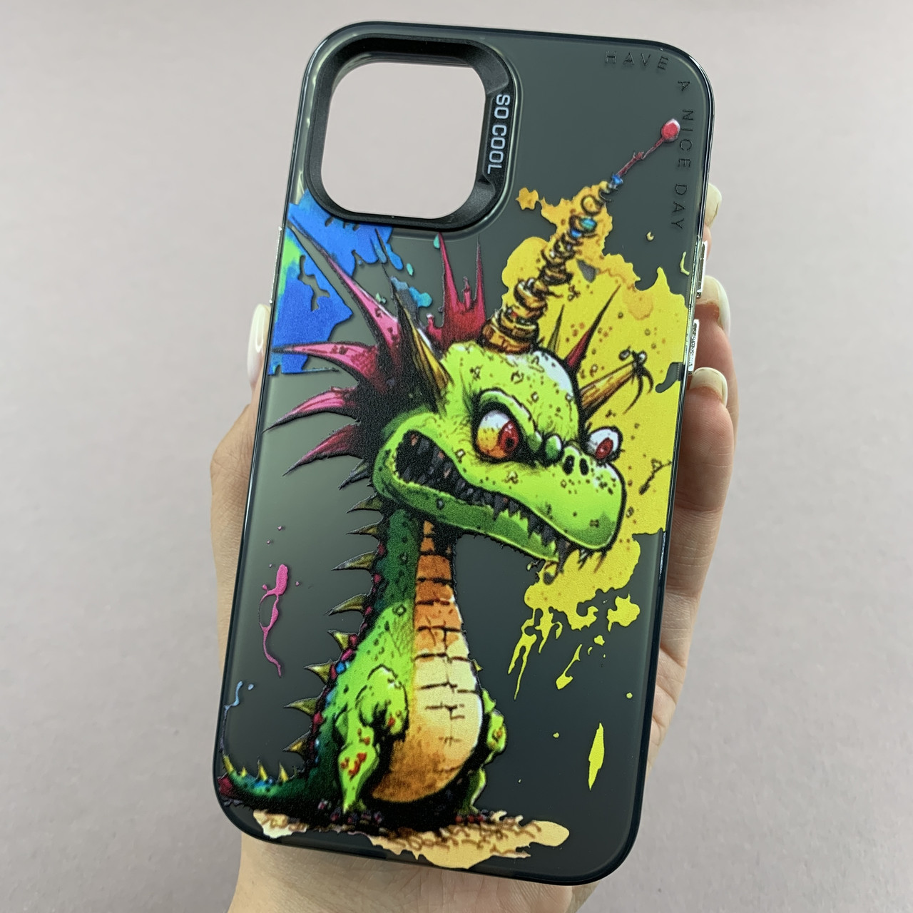 Чохол для Apple iPhone 11 Pro чохол з дракончиком на телефон айфон 11 про чорний x0w