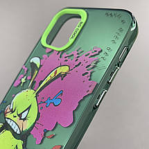 Чохол для Apple iPhone 11 Pro чохол з принтом зайця на телефон айфон 11 про зелений x0w, фото 3