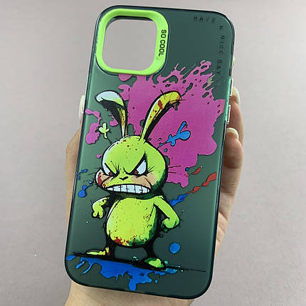 Чохол для Apple iPhone 11 Pro чохол з принтом зайця на телефон айфон 11 про зелений x0w, фото 1