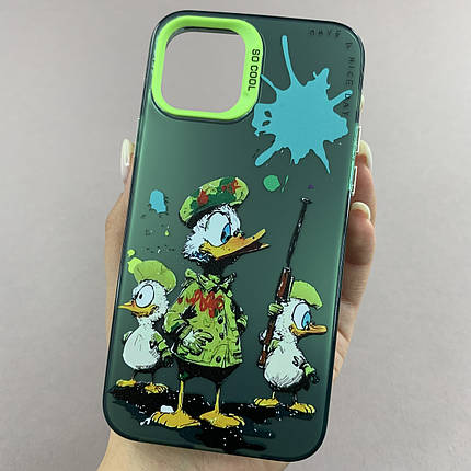 Чохол для Apple iPhone 11 Pro чохол з принтом Дональд Дак на телефон айфон 11 про зелений x0w, фото 1