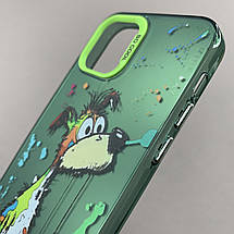 Чохол для Apple iPhone 11 Pro чохол з принтом собачки на телефон айфон 11 про зелений x0w, фото 3