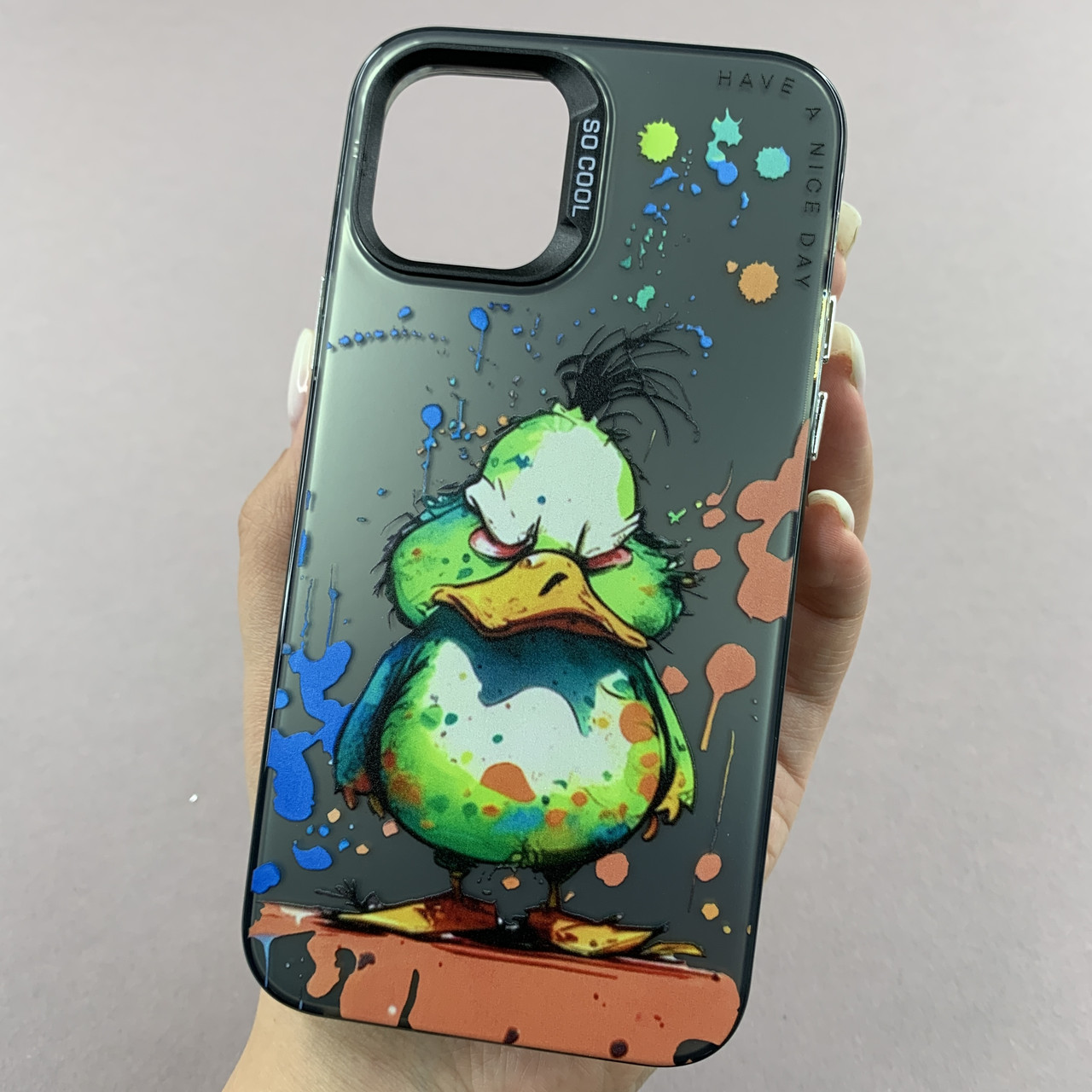 Чохол для Apple iPhone 11 Pro чохол з принтом качки на телефон айфон 11 про чорний x0w