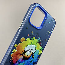 Чохол для Apple iPhone 11 Pro чохол з принтом баранчика на телефон айфон 11 про синій x0w, фото 4
