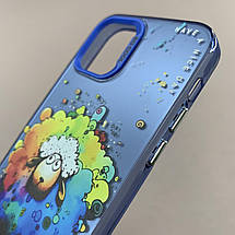 Чохол для Apple iPhone 11 Pro чохол з принтом баранчика на телефон айфон 11 про синій x0w, фото 3