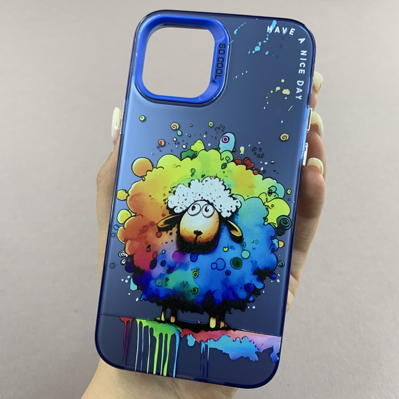 Чохол для Apple iPhone 11 Pro чохол з принтом баранчика на телефон айфон 11 про синій x0w