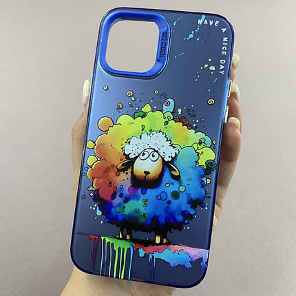 Чохол для Apple iPhone 11 Pro чохол з принтом баранчика на телефон айфон 11 про синій x0w, фото 1
