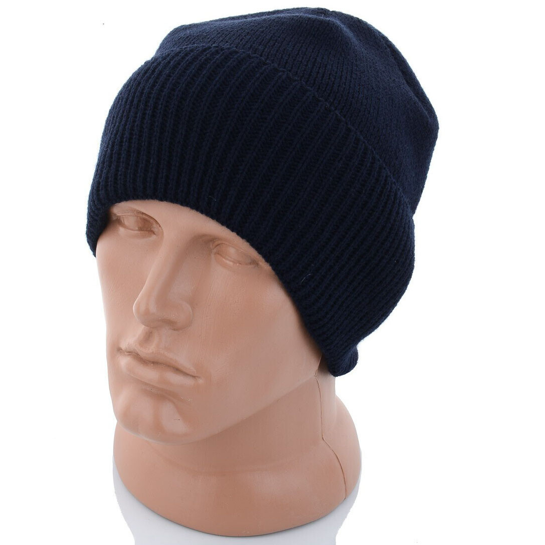 Зимова синя шапка всередині повністю на флісі від виробника Розмір: 55- 60 (17124-4), фото 1