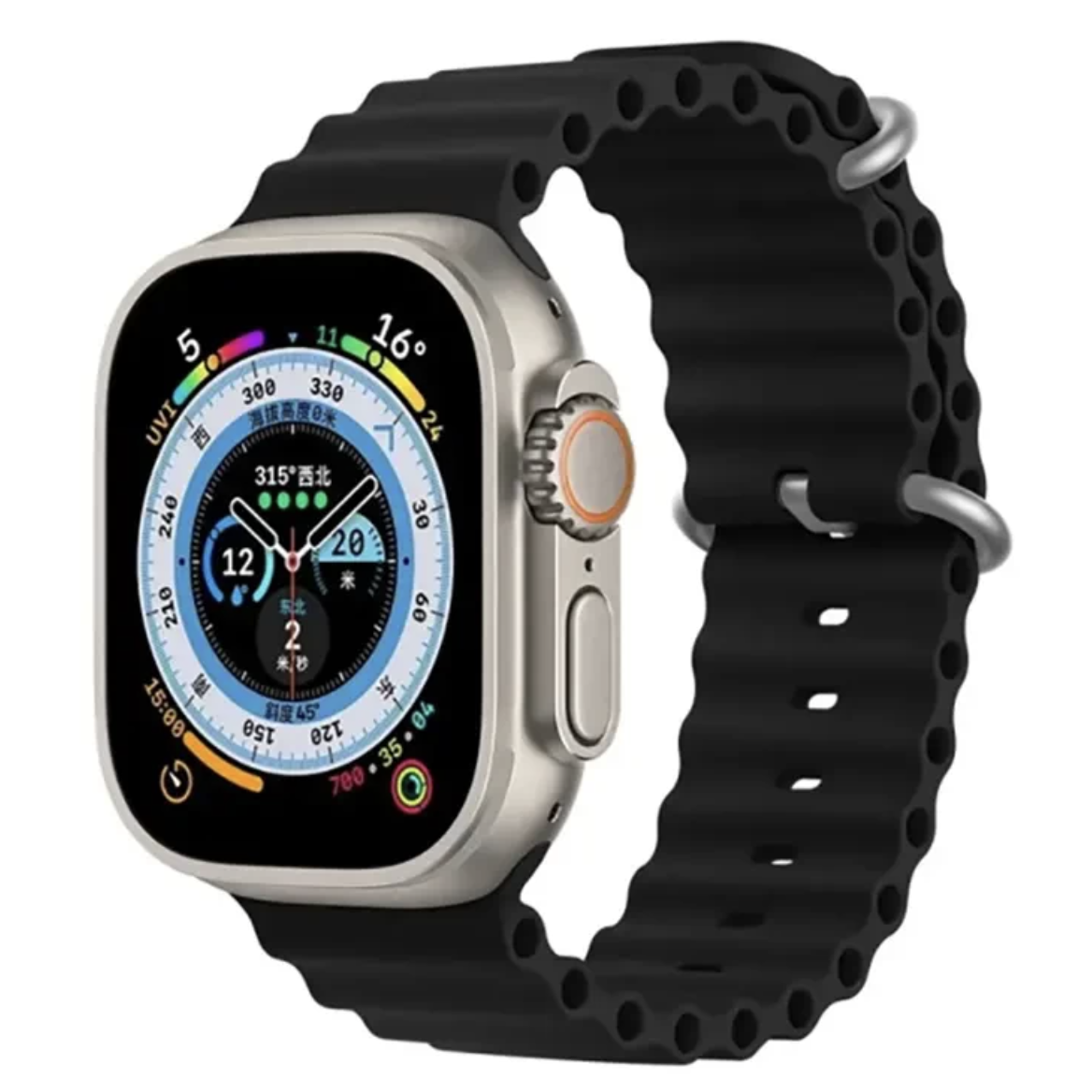 Ремінець BPNK Ocean Band Black для Apple Watch 41mm | 40mm | 38mm, фото 1