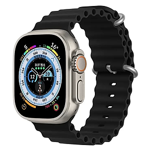 Ремінець BPNK Ocean Band Black для Apple Watch  49mm | 45mm | 44mm | 42mm