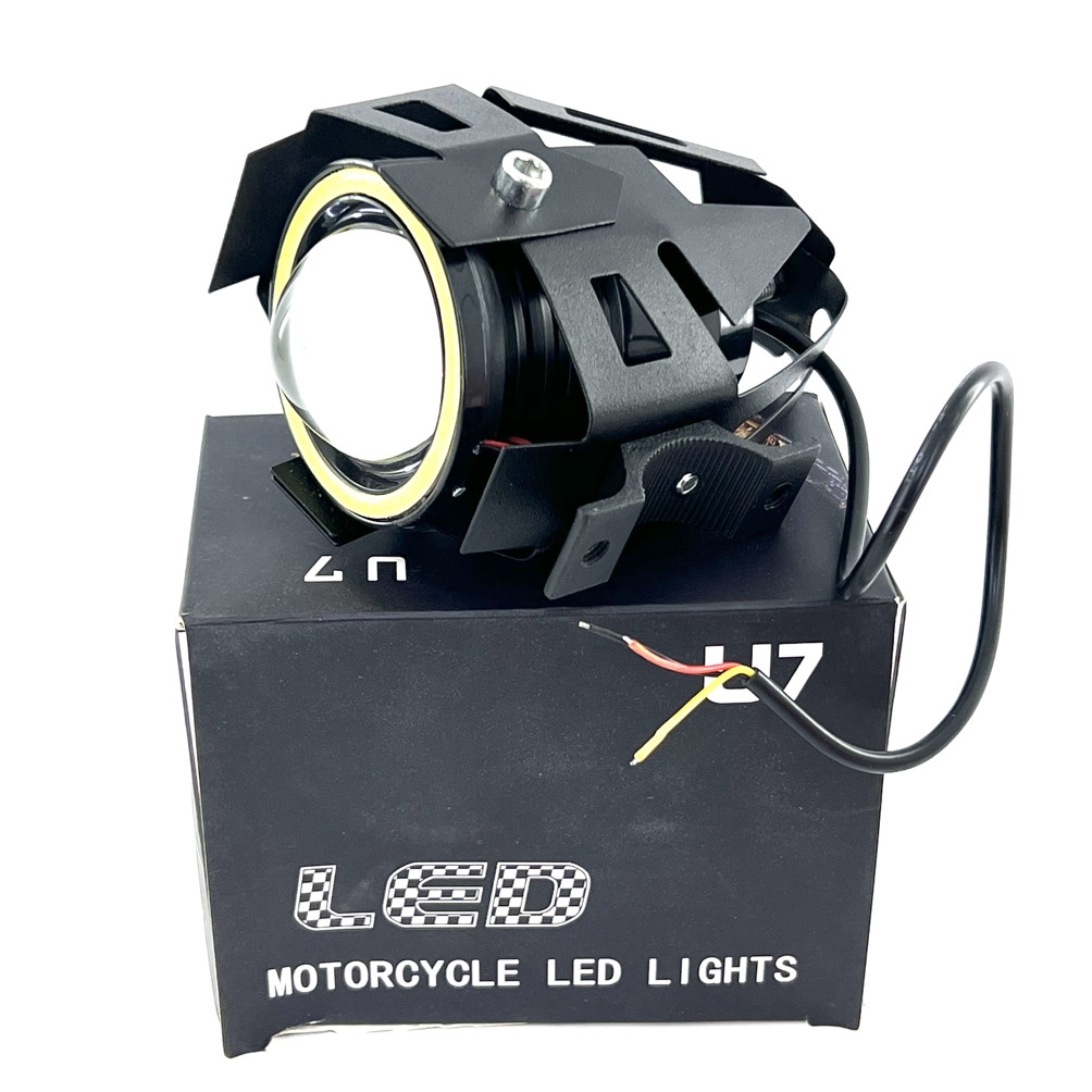 Фара LED лінза з обідком ангельське око додатковий квадроцикл мотоцикла, фото 1