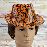 Шляпа Мужская пластиковая с принтом Хэллоуин 12670