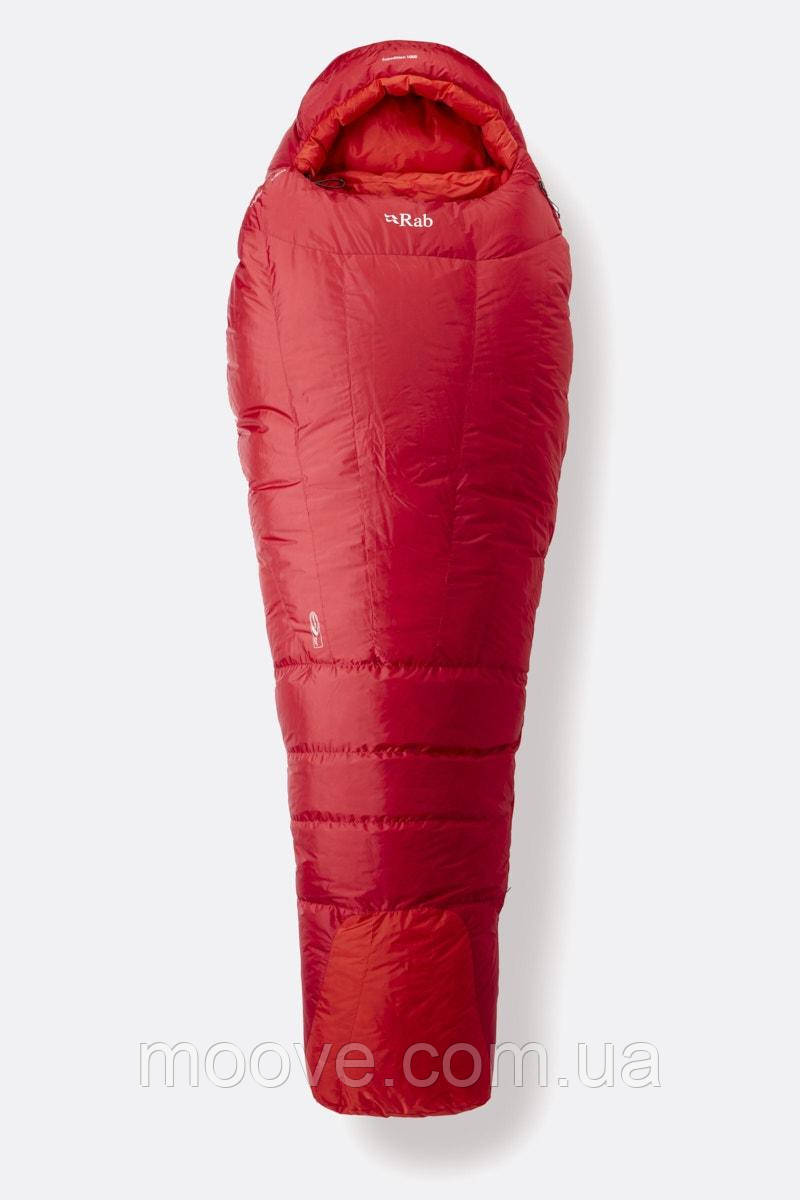Спальник пуховий Rab Expedition 1000 Summit Red Regular Left Zip (QSM-27-LZ)