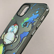 Чохол для Apple iPhone 11 Pro Max чохол з принтом мавпочки на телефон айфон 11 про мкас чорний x0w, фото 3