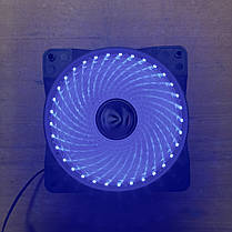 Вентилятор корпусний TrendSonic 120мм з синьою LED підсвіткою, фото 4