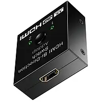 HDMI розгалужувач двонаправлений Bi-Direction Switch на 2 порти Addap HVS-03 | перемикач + комутатор 2 в 1