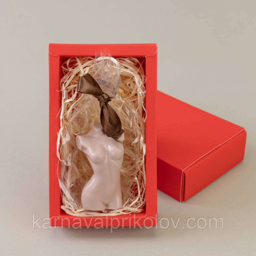 Оригінальний подарунковий силует Жіночій з мила 65г 12649 (кавовий)