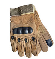 Тактичні рукавички сенсорні, з пальцями, військові рукавички з кастетами