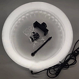 Кільцева лампа LED RGB 3D 33 см світлодіодна кольорова двостороння кристал дизайн, фото 5