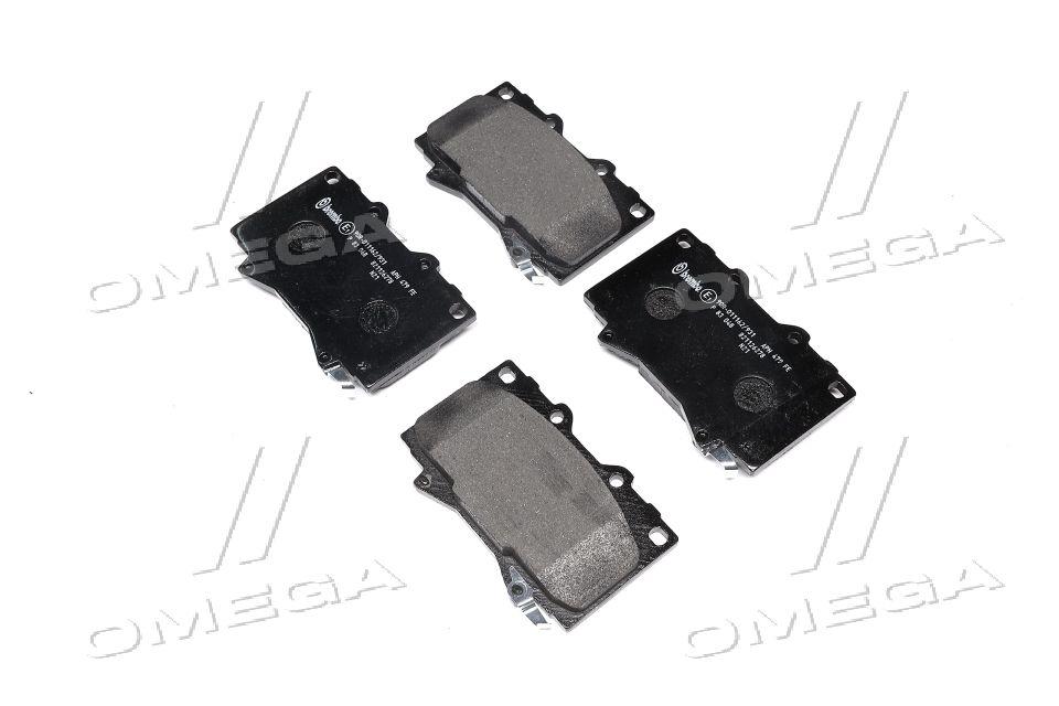 Колодка гальм. диск. TOYOTA LAND CRUISER (_J7_), LAND CRUISER 100 (_J10_) передн. (вир-во BREMBO P 83 048 UA59, фото 1