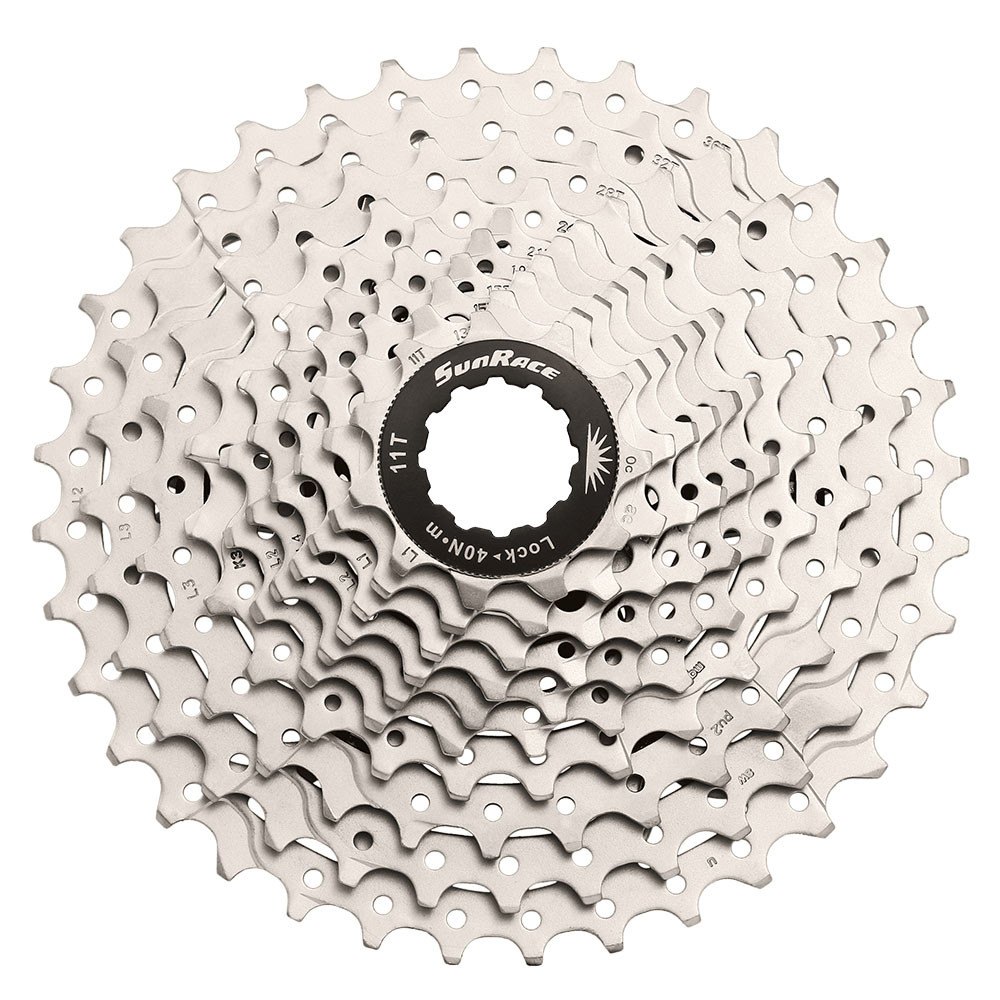 Касета велосипедна Sun Race MS1 (01-18) MTB 10 швидкостей (11-36T) Metallic Silver