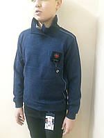 Теплый кашемировый свитер свитшот гольф для мальчика подростка р. 158 164