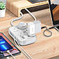 Мережевий фільтр LDNIO з Wi-Fi 3 розетки 3USB Type-C швидка зарядка PD/QC 2м SCW3451 білий, фото 8