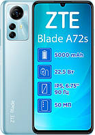 ZTE Blade A72S 4/128GB NFC Sky Blue Гарантія 1 рік (*CPA -3% Знижка)_K
