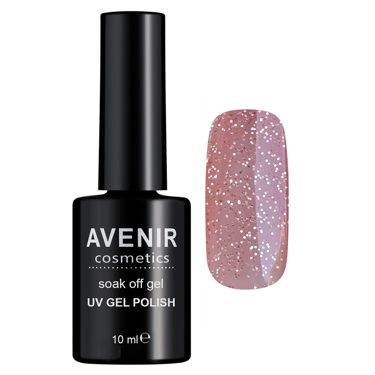 Гель-лак Avenir Cosmetics PRO №153 Діамантовий кавово-рожевий