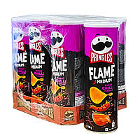 Pringles Чипсы Flame Medium Sweet Chili ( умеренно острые ) , 160г Польша