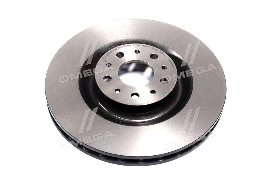 Диск гальмивний OPEL COMBO III; FIAT DOBLO III 2010 - передн. (вир-во BREMBO) 09.A444.41 UA59, фото 1