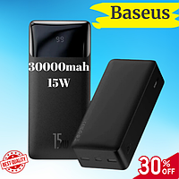 Павербанк Baseus Bipow Digital Display 15W 30000mAh портативний зарядний пристрій powerbank