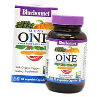 Мультивитамины для мужчин Men's One Whole Food-Based Multiple Bluebonnet Nutrition 60вегкапс (36393099)
