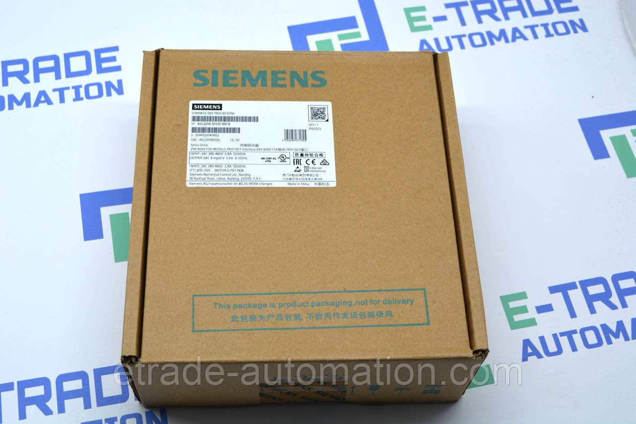 Сервопривід Siemens 6SL3210-5FE11-0UF0, фото 1
