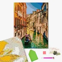 Бриллиантовая мозаика По каналам Венеции 40х50 см