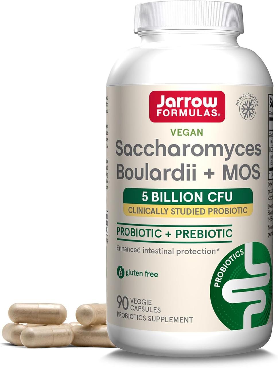 Jarrow Formulas Saccharomyces Boulardii plus MOS 90 капсул