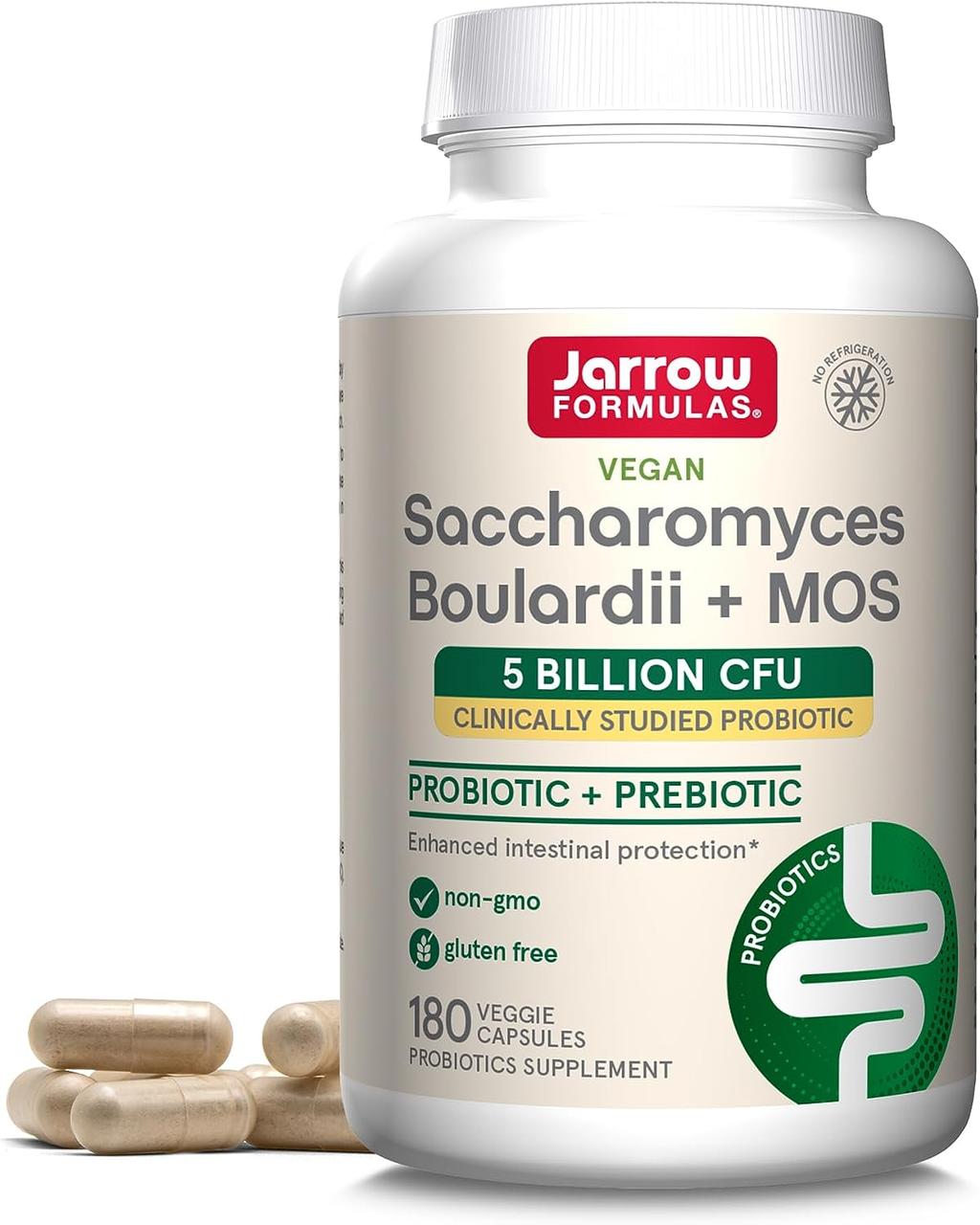Jarrow Formulas Saccharomyces Boulardii plus MOS 180 капсул