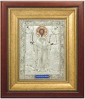 Икона "Святой Никола Можайский" серебряная