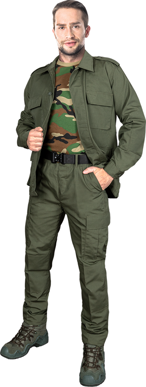 Костюм толстовка та штани з рип-стопа REIS TG-GRASS Z зелений, фото 1