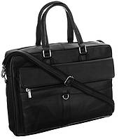 Мужская кожаная сумка-портфель для ноутбука до 14 дюймов Always Wild Черный (LAP15605NDM)