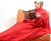 Плед зігрівальний із флісу з рукавами Snuggie (Снаги) червоний, фото 5
