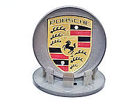 Колпачок на диски Porsche графит/цветной лого 65мм 95B601150A88Z
