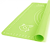 Килимок силіконовий Kamille для розкачування тіста 50*39 см Салатовий, фото 4