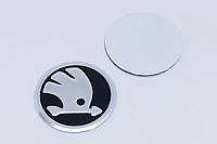 Эмблема Skoda Логотип Шильдик Значок Шкода в руль Octavia A5 FL / Fabia 2 FL 43мм
