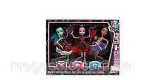 Шарнирная кукла Monster High Монстер Хай набор 3 штуки