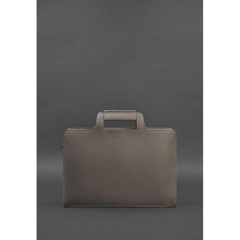 Женская кожаная сумка для ноутбука и документов BlankNote 15 Brown-Beige (BN-BAG-36-beige) - фото 4 - id-p2000085576