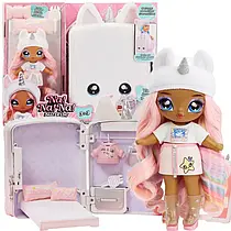 На білий рюкзак-Спальня Єдиноріжки Na Na Na Surprise Backpack Bedroom Unicorn Playset Whitney Sparkles